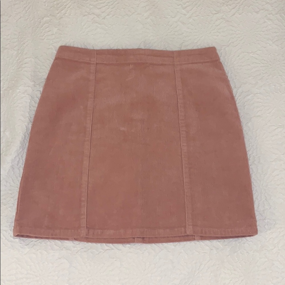 Forever 21 Blush Pink Corduroy Mini Skirt Size Small